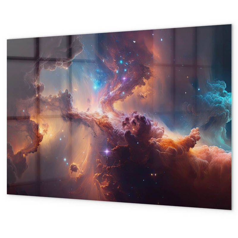 Tablica Magnetyczna Biurowa Tulup 100x70 cm Świat gwiazdy kosmos Szkło hartowane 1 kpl