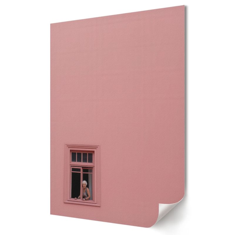 Plakat canvas Wallfluent Format A1 Różowe okno Artysta Velinis 1 szt.