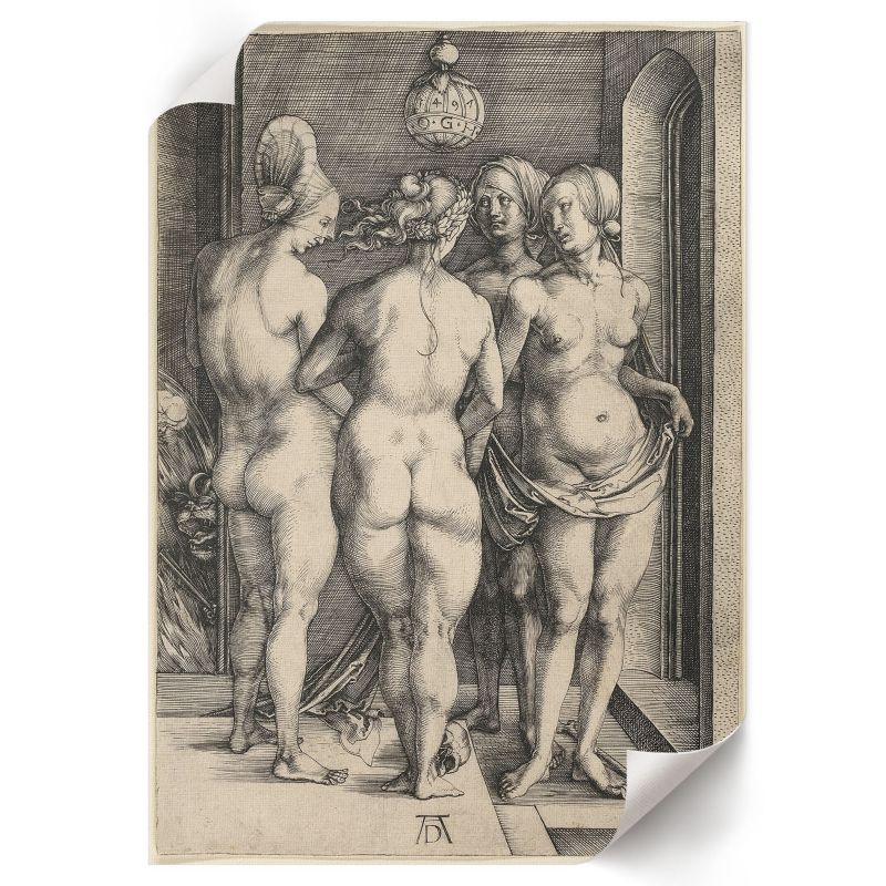 Plakat Premium ArtPrintCave 59,5x84 cm Cztery nagie kobiety Albrecht Dürer 1 szt.