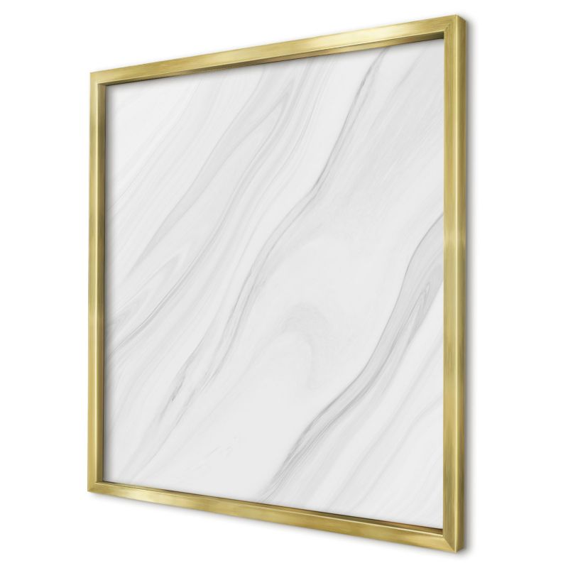 Magnetyczna tablica ozdobna Wallfluent 50x50 Subtelny marmur w złotej ramie 1szt