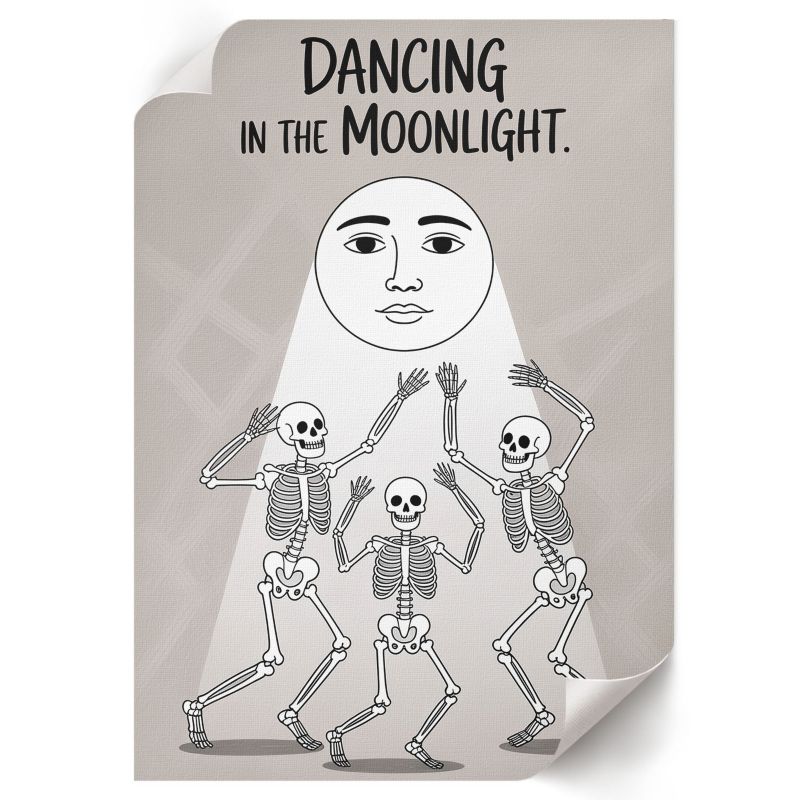 Wydruk Na Płótnie ArtPrintCave 21x29,7 cm Dancing in the moonlight Mono Atelier 1 szt.