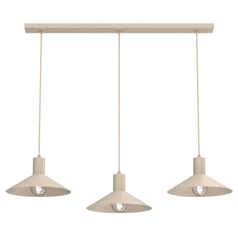Lampa wisząca Luminex Nox beżowa 3xE27x15W IP20 wym: 110x115x30cm - 1 szt.
