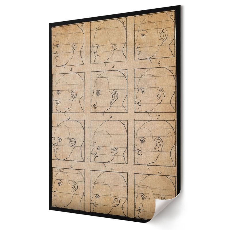 Plakat Wallfluent Format A3 Dwanaście profili Artysta Albrecht Dürer 1 szt.