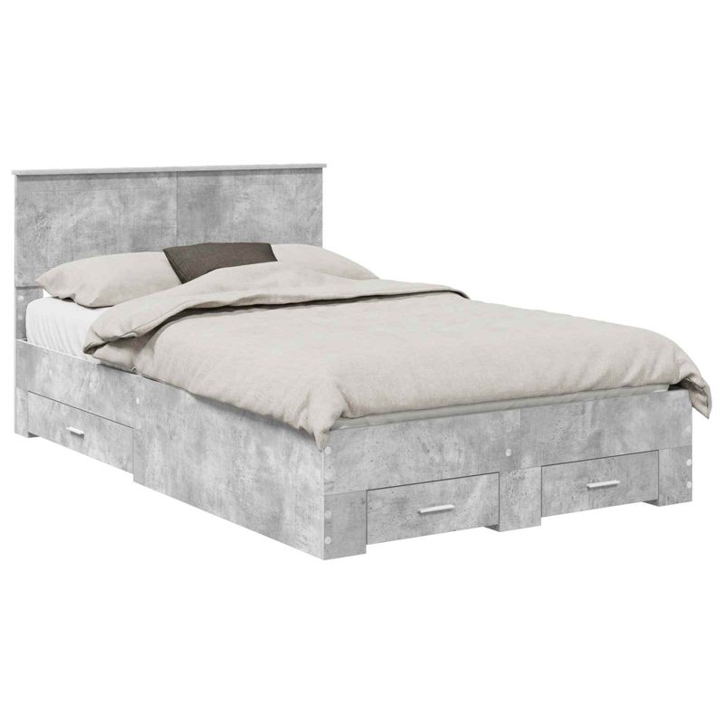 Łóżko WaszeMeble z Szufladami 120x190 cm Szare WM-3410925 1 szt.