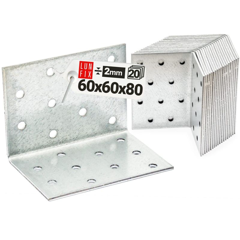 Kątownik montażowy Lun Fix 60x60x80x2 20szt.