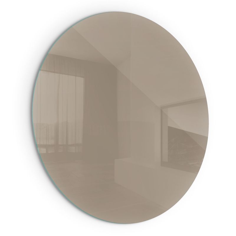 Szklana Podkładka Pod Kominek Okrąg Wallfluent Fi70 cm Naturalny brąz 1 szt.