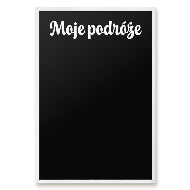 Tablica Magnetyczna Na Magnesy Tulup 40x60 cm Moje podróże 6 - Biała rama Do salonu, sypialni 1 szt.