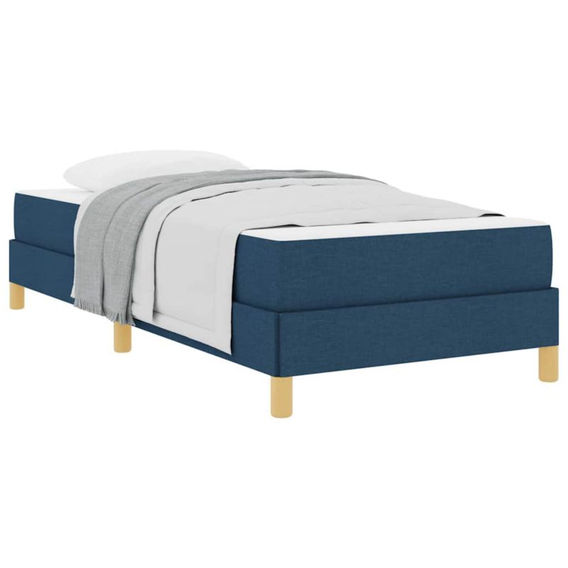 Łóżko z materacem WaszeMeble 80x200 cm Niebieski tkanina WM-3398527 1 szt.