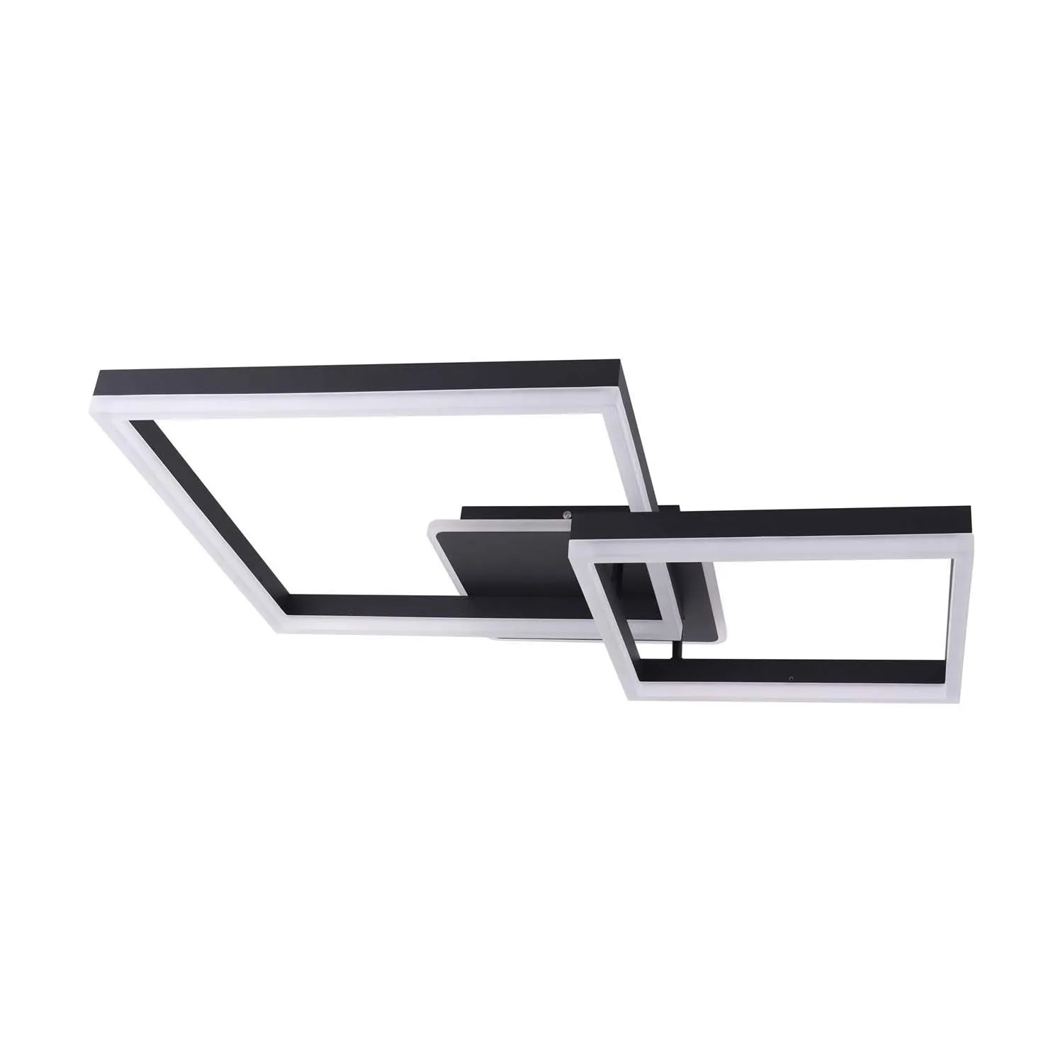 Struhm Plafon trzy kwadraty NOLAN LED 3D BLACK 45W 4100K 2100lm 65x50cm czarny