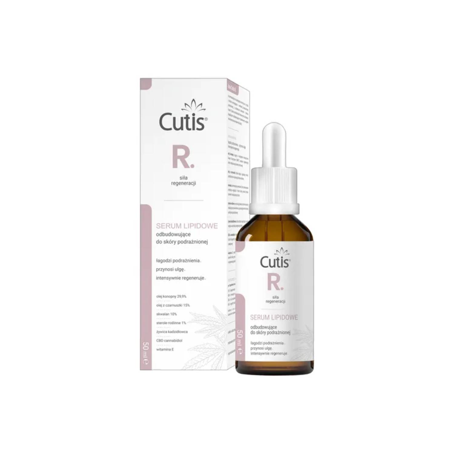 Cutis - konopne serum olejowe + cbd na łuszczycę, 50 ml