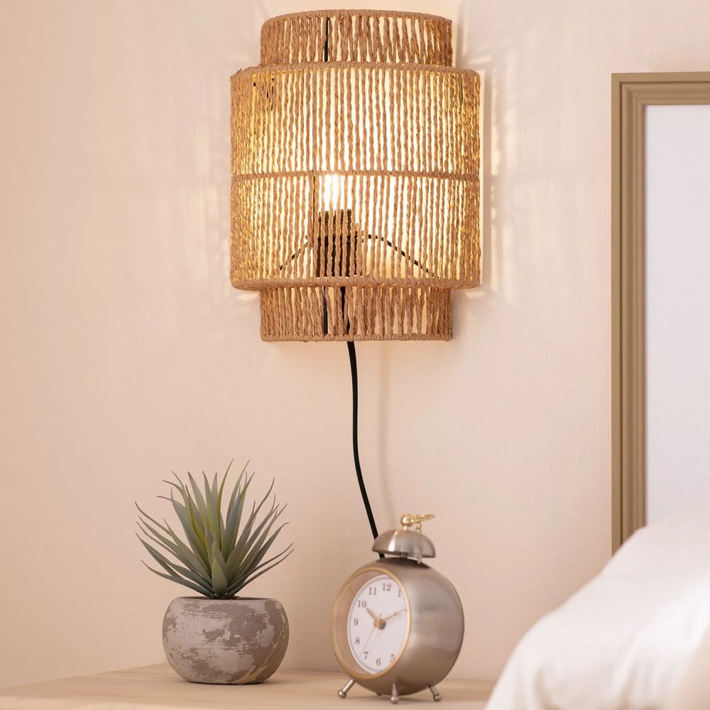 Abruzzo Boho kinkiet 1x25 W brązowy ABR-KL-BH-E27