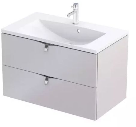 Oristo Siena szafka 79,6x45,5x50 cm podumywalkowa wisząca piaskowy mat OR45-SD2S-80-10