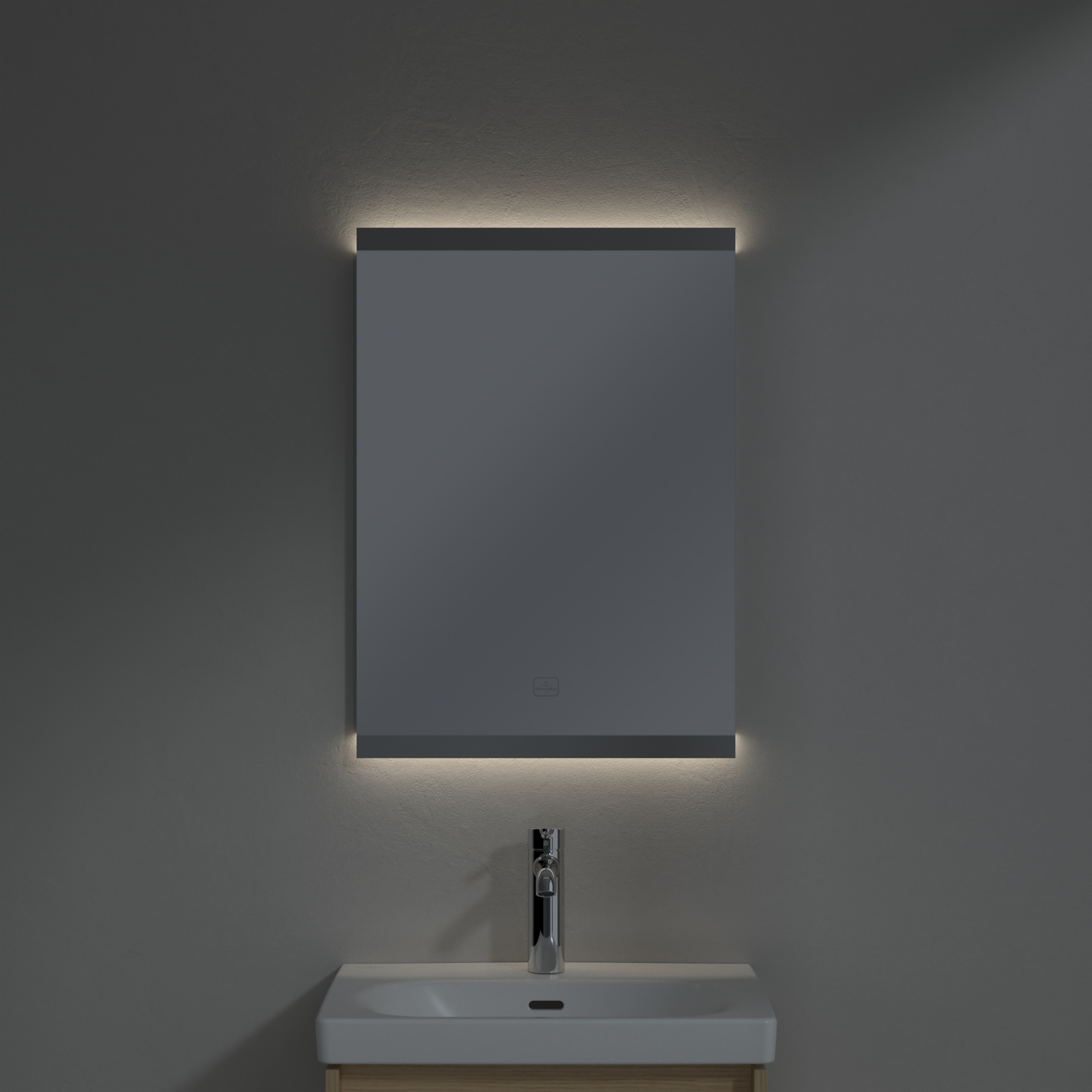 Villeroy & Boch More to See Square lustro 50x70 cm prostokątne z oświetleniem A4755000