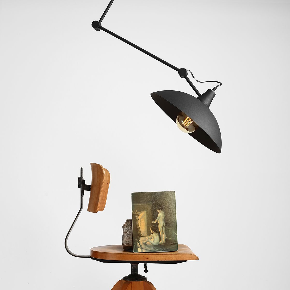 Aldex Melos lampa podsufitowa 1x15 W czarna 808PL_G1
