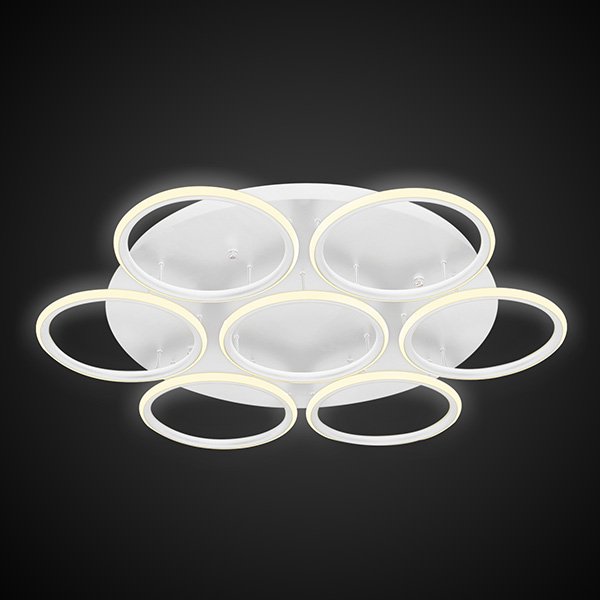 Darmowa Dostawa - Lampa podsufitowa powyżej 6x86 W biała Altavola Design Ledowe Okręgi LA078CE7out3kwhite