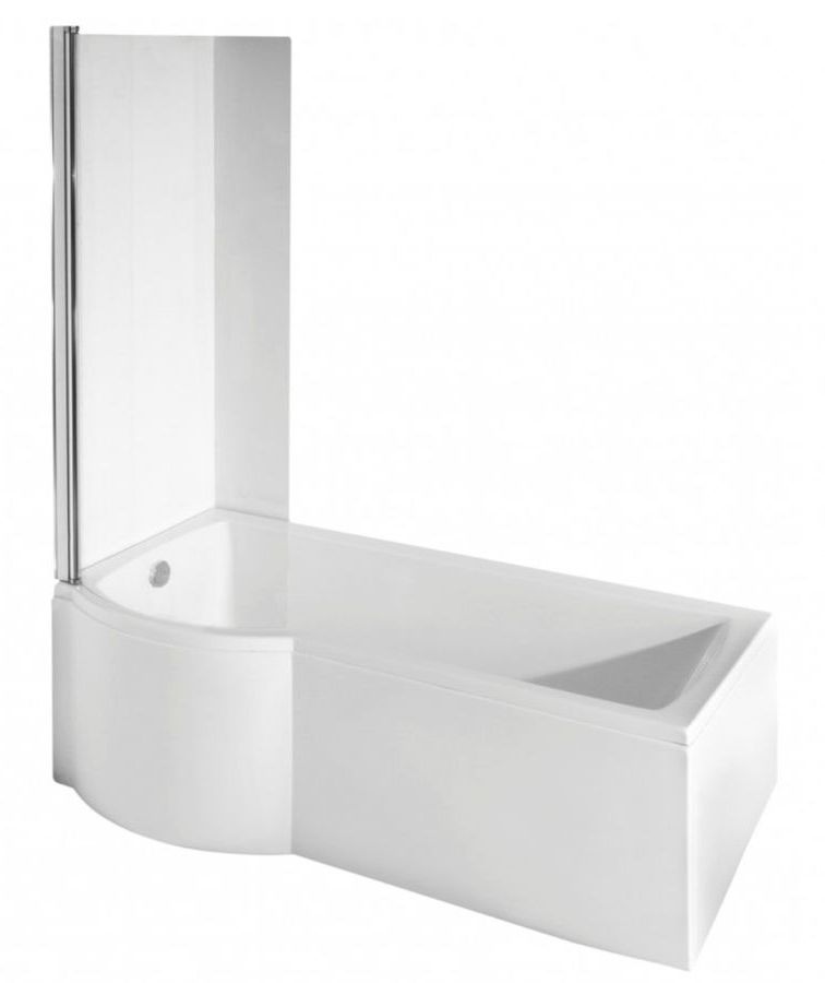 Darmowa Dostawa - Wanna z parawanem 150x69 cm lewa biała Besco Inspiro #WAI150NLE