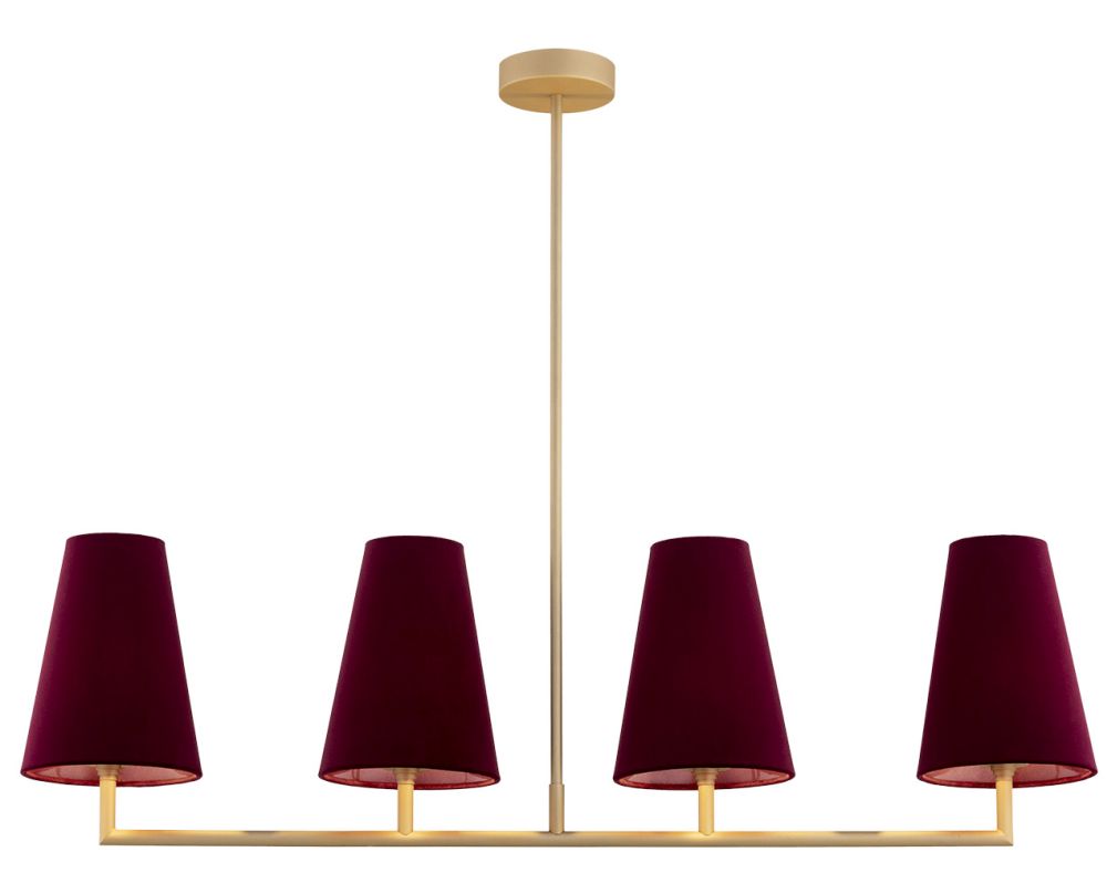 Darmowa Dostawa - Lampa podsufitowa 4x15 W złota Argon Safiano 1829