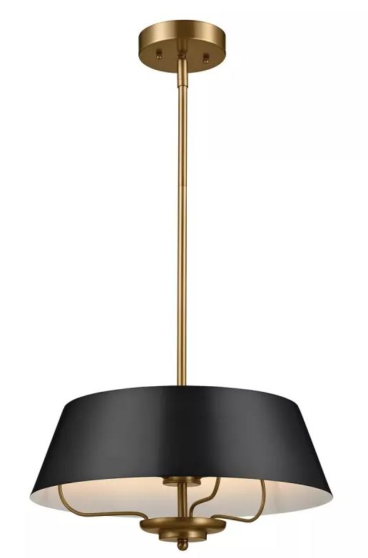 Darmowa Dostawa - Lampa podsufitowa 3x40 W czarna Elstead Lighting Luella KLLUELLA3PBKB
