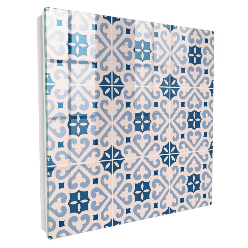 Organizer Na Klucze Tulup 30x30 cm Ornamentalny deseń 1 - Biała - Otwierana na prawo 1 szt.