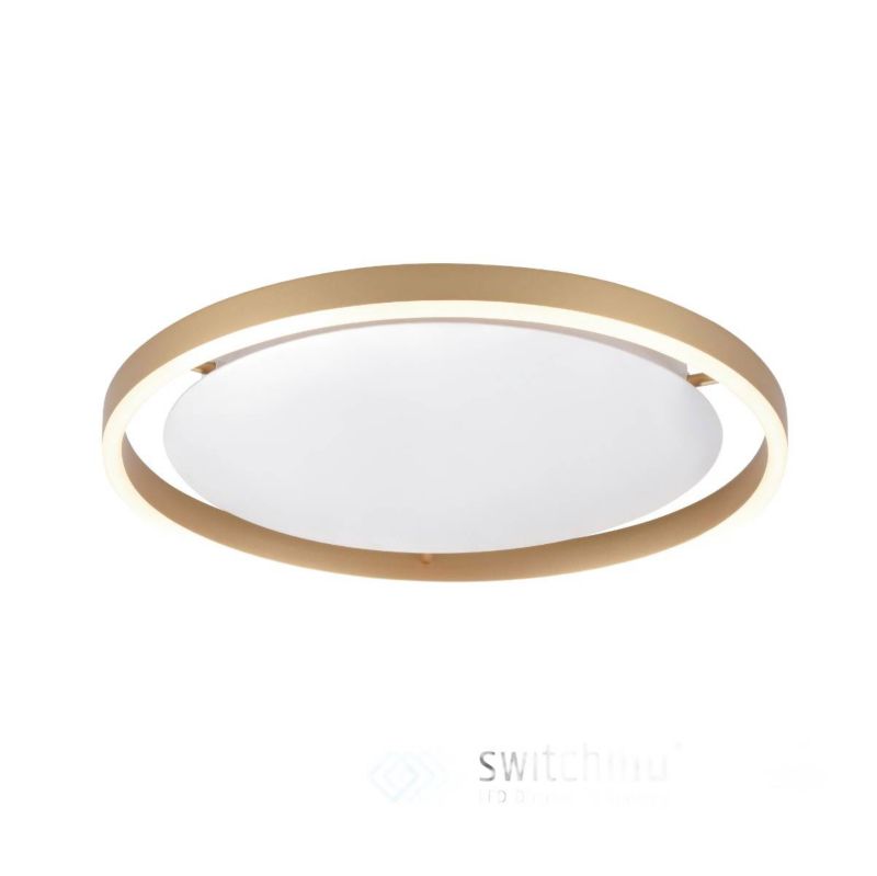 Plafon sufitowy lampa Paul Neuhaus Ritus mosiądz matowy-biały LED 20W 3000K 1060lm IP20 wym: 5,3 x 39,3 x 39,3 cm metal - 1 szt.