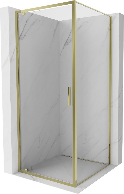 Kabina prysznicowa Mexen Exo uchylna 70 x 70 cm transparent złota 1 szt.