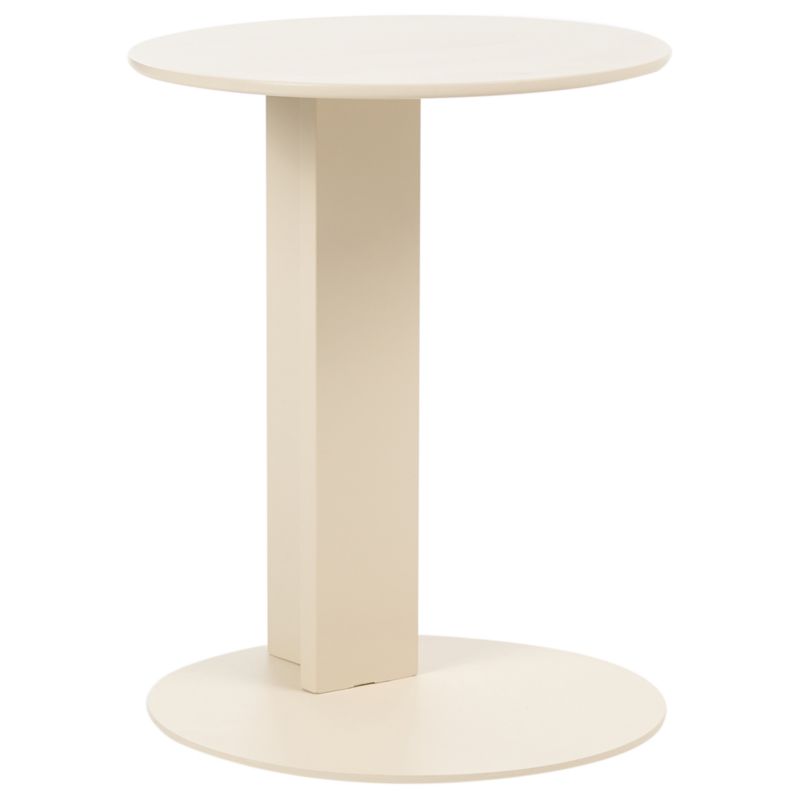 Stolik ogrodowy Vanzago 40 cm 40 cm Metal Beżowy 1 szt.