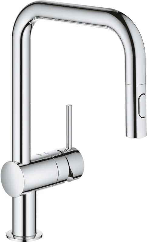 Bateria kuchenna Grohe Minta Chrom 360 z wyciąganą wylewką, 1 szt.