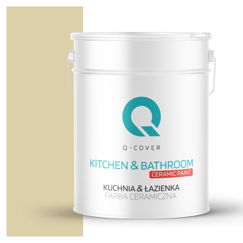 Farba Ceramiczna Kuchnia & Łazienka Q-Cover Zgniła zieleń jasny H2362 Głęboki Mat 10L