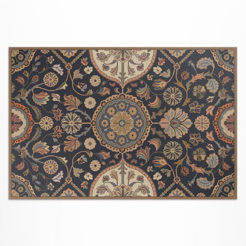 Balkonowy Dywan Winylowy UV Wallfluent 140x210 cm ornament roślinne dekoracyjny wzór vintage 1 szt.