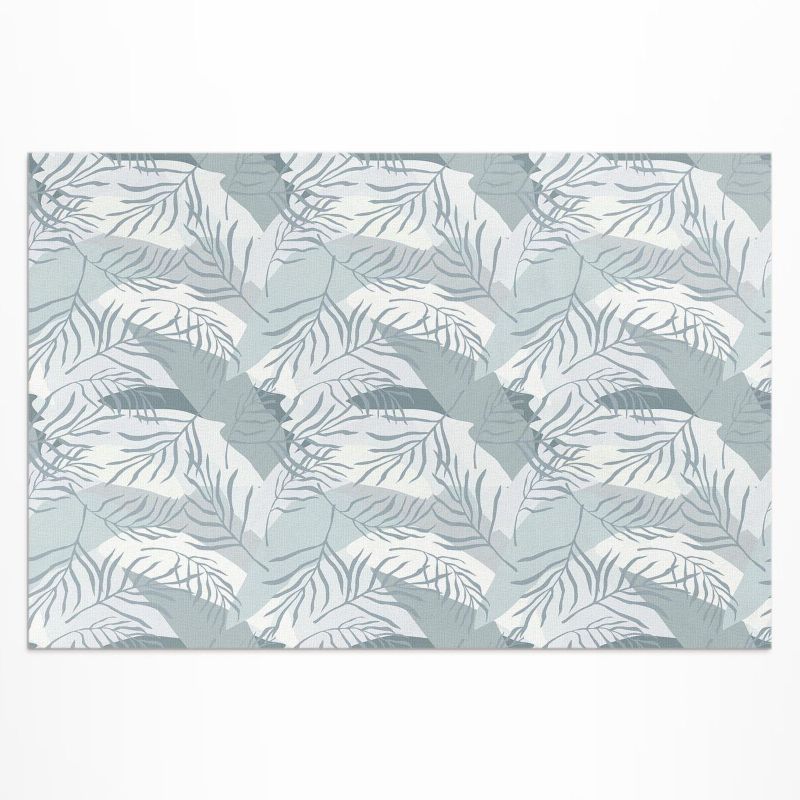 Winylowy Chodnik Zewnętrzny Wallfluent 140x210 cm Delikatne gałązki na jasnym tle 1 szt.