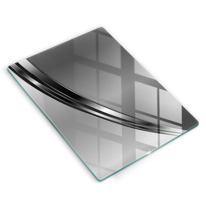 Szklana deska do krojenia Wallfluent 40x52 cm Metalowa abstrakcja 1 szt.