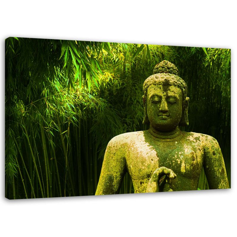 Obraz na płótnie Feeby Budda las bambusowy natura 100x70cm 1szt