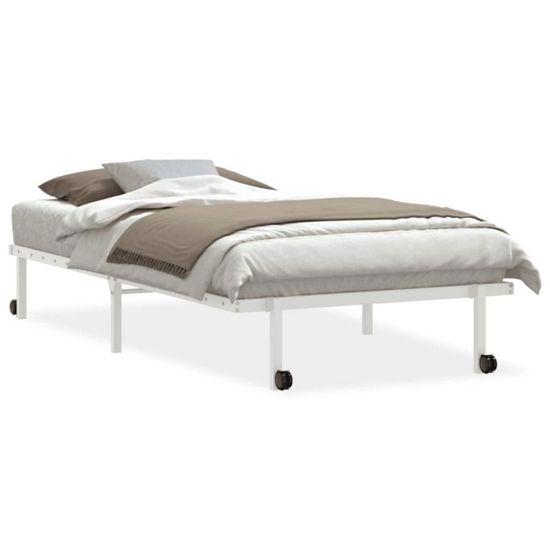 Rama łóżka WaszeMeble 100x200 cm Biały metal WM-4103968 1 szt.