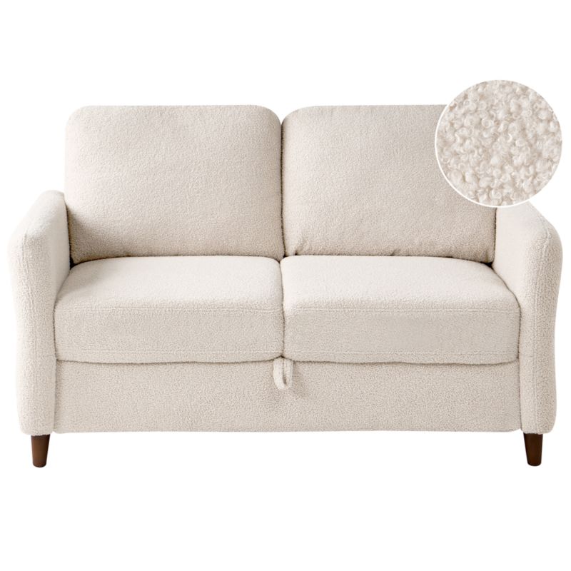 Sofa dla 2 osób Mare Boucle Beżowy 1 szt.