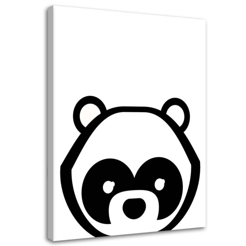 Obraz na płótnie Feeby Kontrastowa panda 40x60cm 1szt