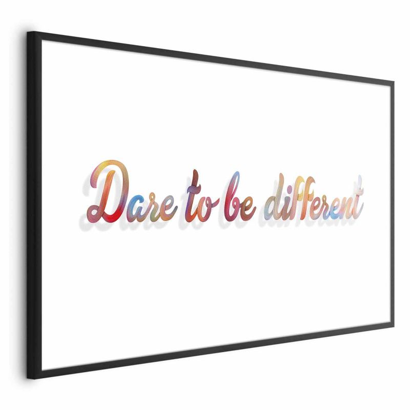 Plakat Artgeist Be different 30x21 cm z ramą czarną 1 szt