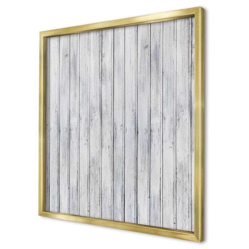 Ozdobna tablica na magnesy Wallfluent 50x50 Jasne drewno w złotej ramie 1szt