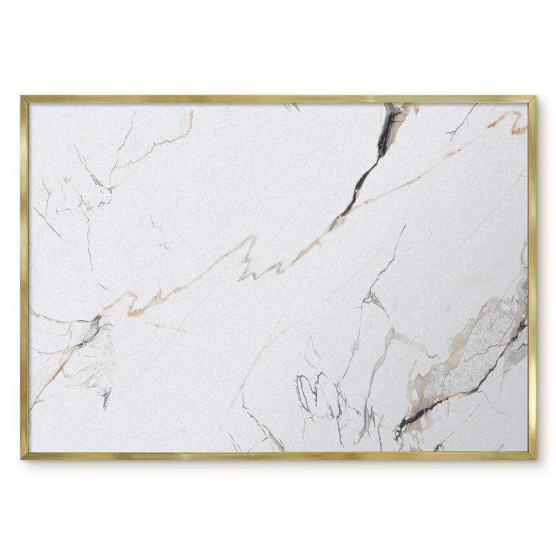Tablica Magnetyczna W Ramie Tulup 100x70 cm Nowoczesna elegancja - Złota rama Do salonu, sypialni 1 szt.
