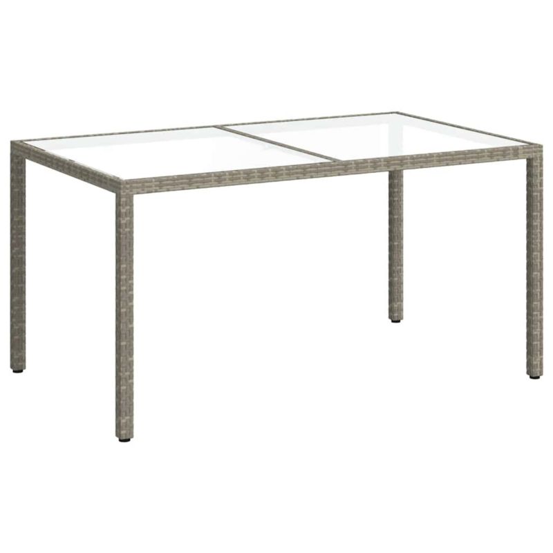 Stół ogrodowy WaszeMeble z technorattanu szary WM-316707 1 szt.