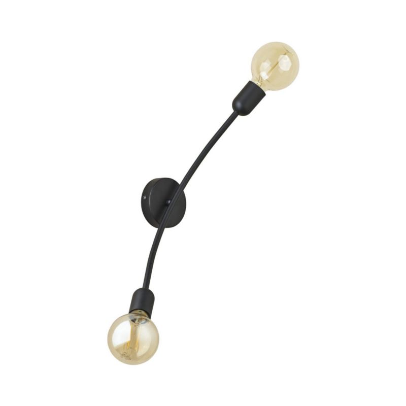 Kinkiet ścienny TK-Lighting Helix czarny 2 x E27 x IP20 wym: 57 x 15 x 8 cm - 1 szt.