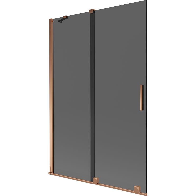 Parawan nawannowy 2-skrzydłowy Mexen Velar grafit różowe złoto 120 x 150 cm 1 szt.
