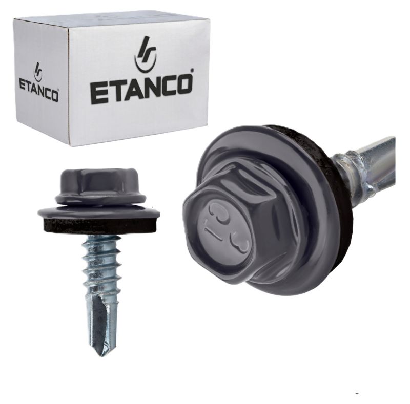 Wkręty samowiercące do metalu Etanco GT3 Z14 4,8x19 mm RAL 7024 250szt