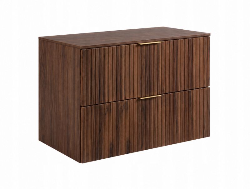 Szafka łazienkowa Furnidea 80 cm z blatem orzech Flow 1 szt.