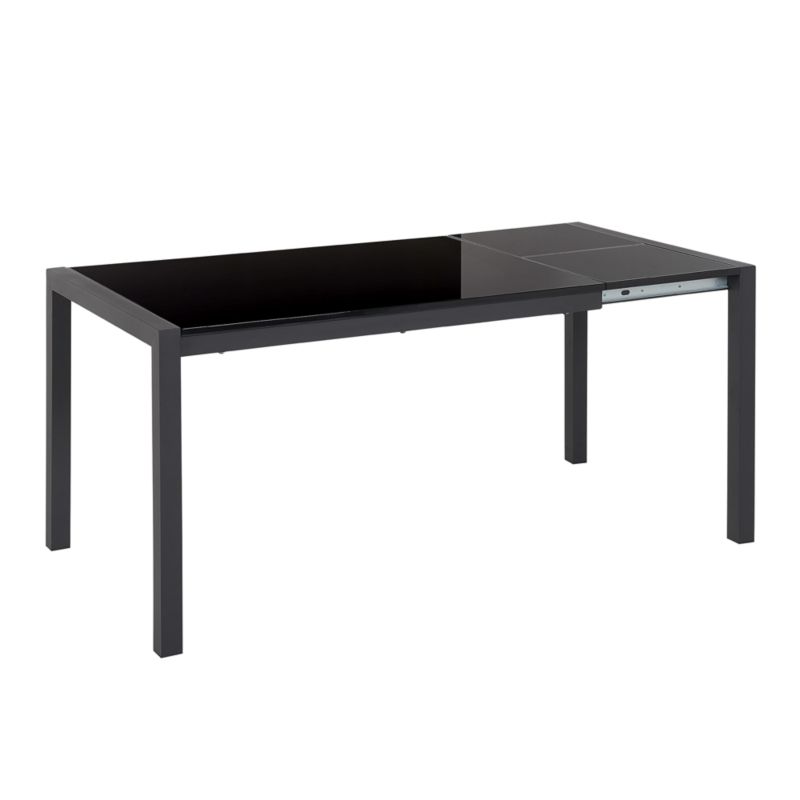 Stół do jadalni rozkładany Granada Czarny 120/160 cm 80 cm 1 szt.
