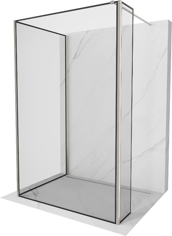 Ścianka prysznicowa walk-in Mexen Kioto czarny wzór 110x100x40 cm 800-110-100-221-97-70-040 1 szt.