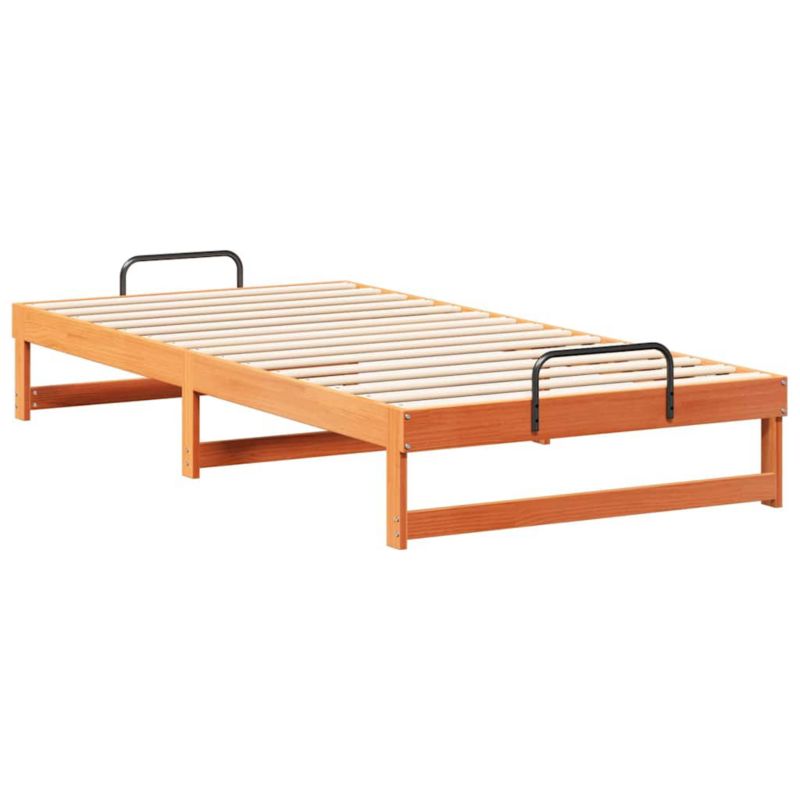 Rama łóżka WaszeMeble 100x200 cm Brązowy sosna WM-873144 1 szt.