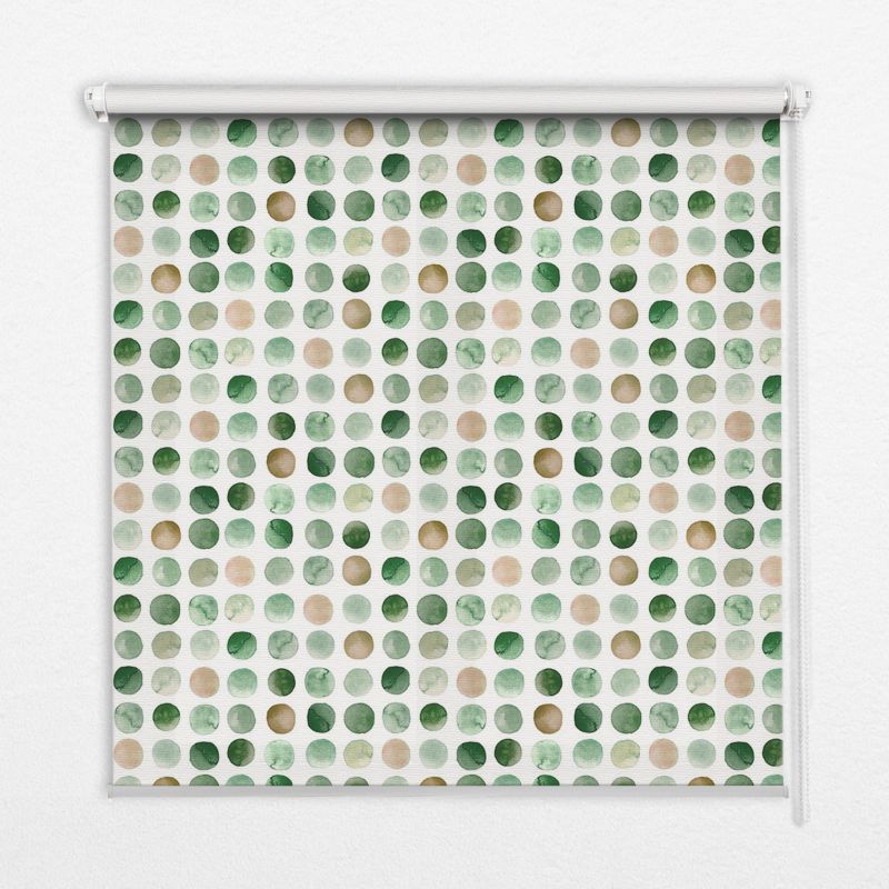 Roleta Do Salonu Tulup 120x140 cm Zielone Kółka Montaż do ściany/sufitu 1 szt.