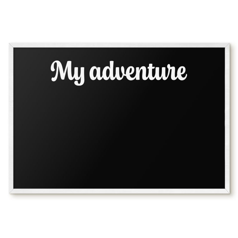 Tablica Magnetyczna Do Biura Tulup 60x40 cm My adventure 6 - Biała rama Do salonu, sypialni 1 szt.