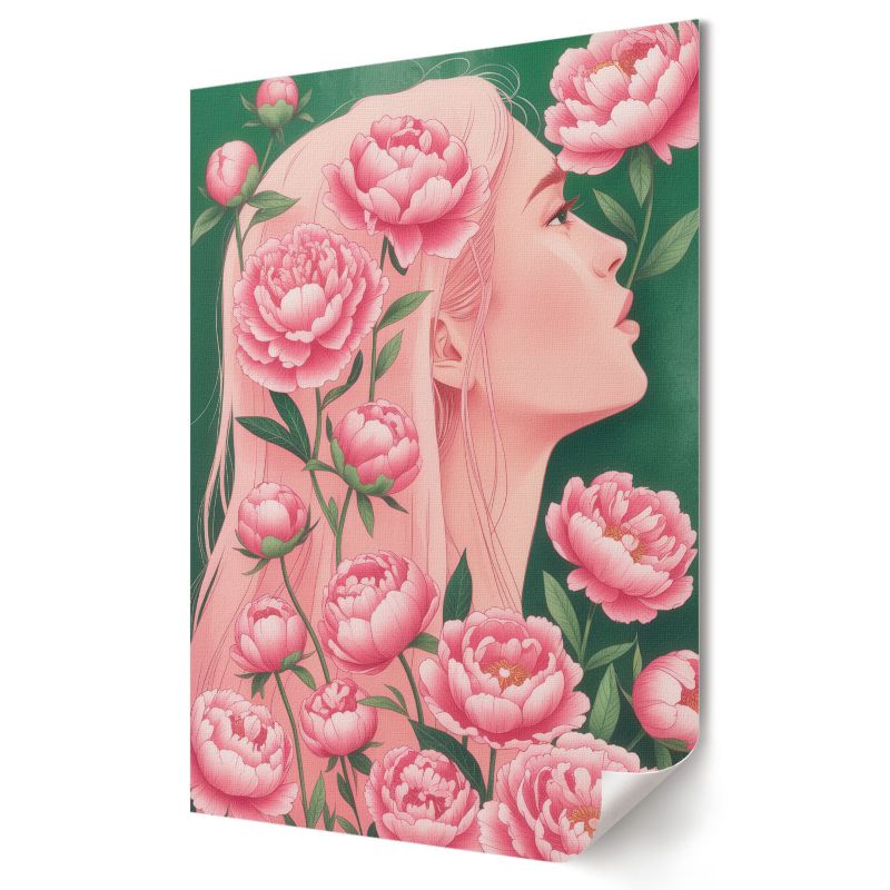 Plakat canvas Wallfluent Format A4 Kwiatowa harmonia Projekt Artystyczny Afterform 1 szt.
