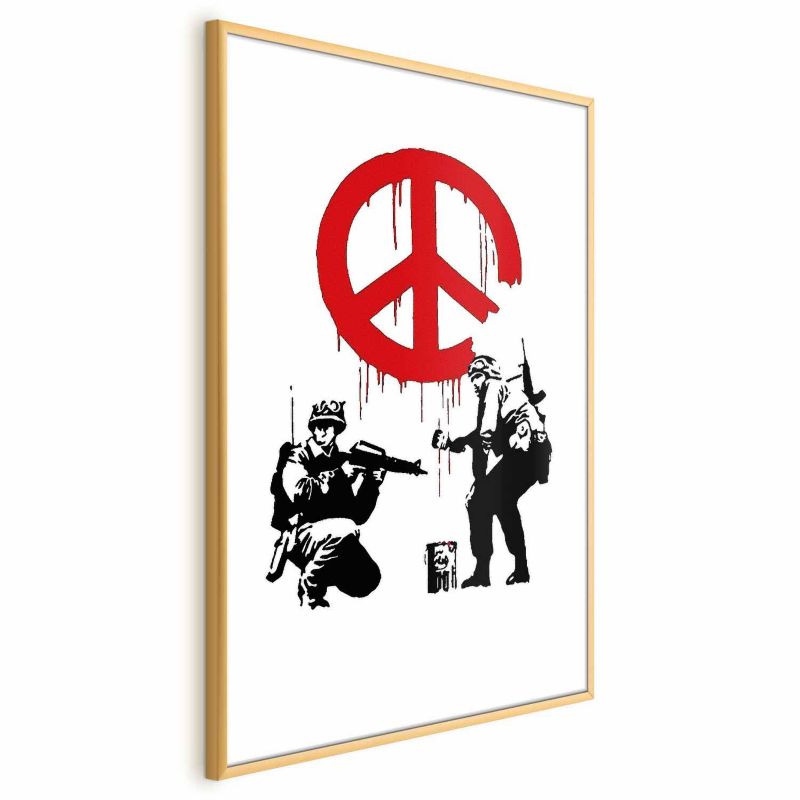 Plakat Artgeist Soldiers 29,7x42 cm z ramą złotą 1 szt